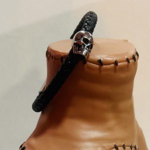 PULSERA DE CUERO Y ACERO