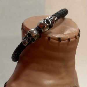 PULSERA DE CUERO Y ACERO
